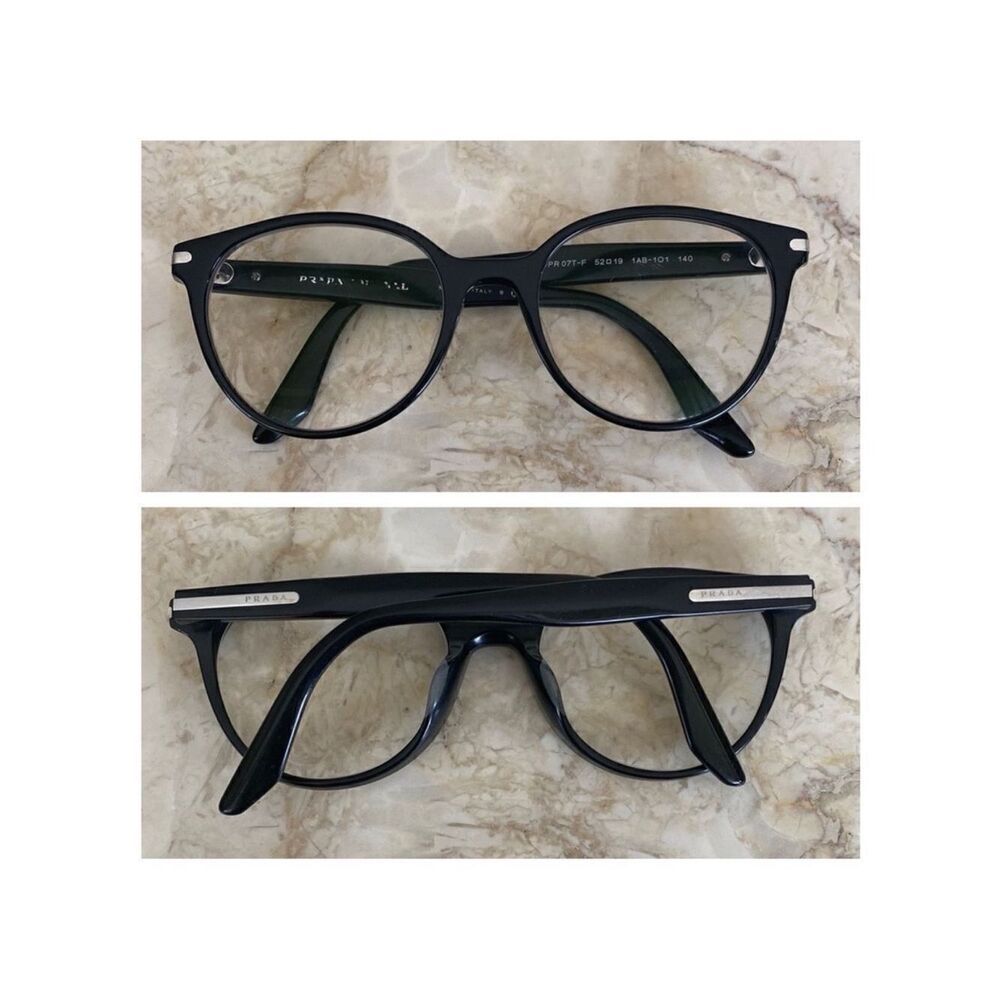PRADA Black Acetate Glasses Frames